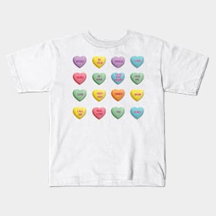 Conversation Candy Hearts Valentine's Day Kids T-Shirt